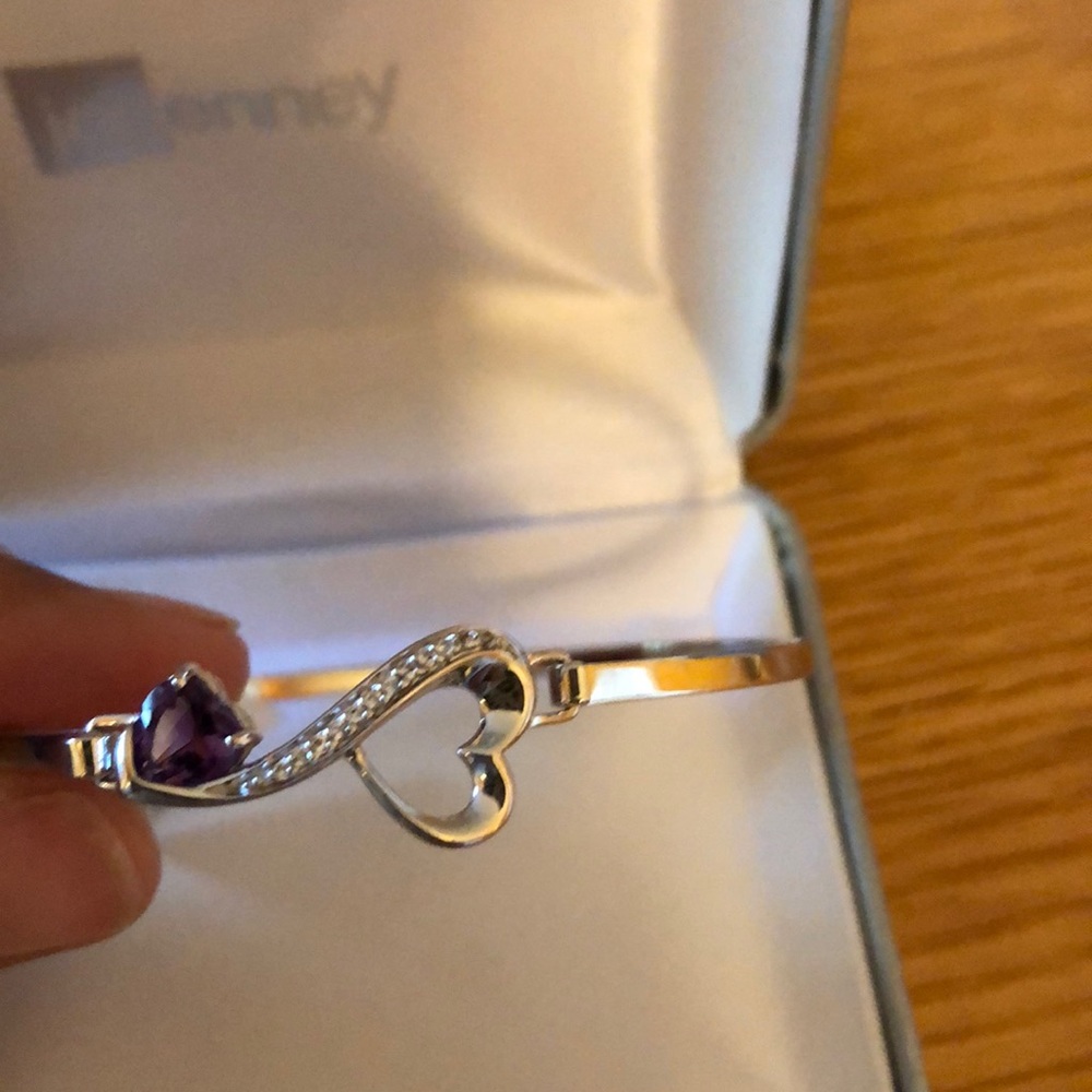 Amethyst  w diamond bracelets  NWT